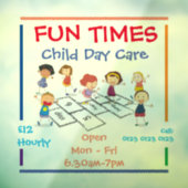 Vensterstickers aanpassen - Kinderdagverblijf Raamsticker (Vel 3)