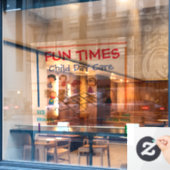 Vensterstickers aanpassen - Kinderdagverblijf Raamsticker (Cafe Raam)