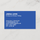 Venstertinten Visitekaartje (Achterkant)