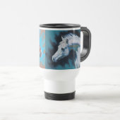 Vent Chevaux Acier Voyage Mug (Devant droit)