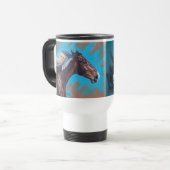 Vent Chevaux Acier Voyage Mug (Devant gauche)