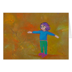 Vent coloré abstrait moderne de femme d'art uniqu