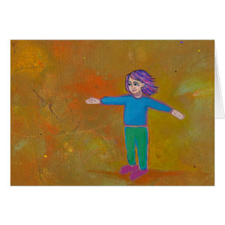 Vent coloré abstrait moderne de femme d'art unique