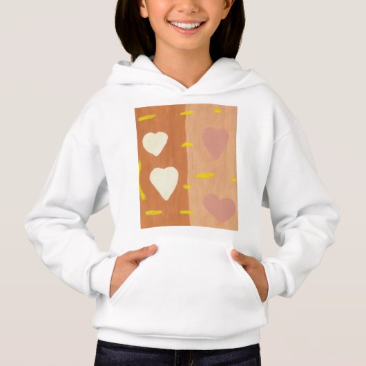 Vent d'amour filles Sweat - shirt à capuche de rep (Devant)