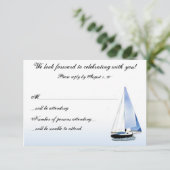 VENT DANS MA VOILE Notes de réponse RSVP pour bate (Debout devant)