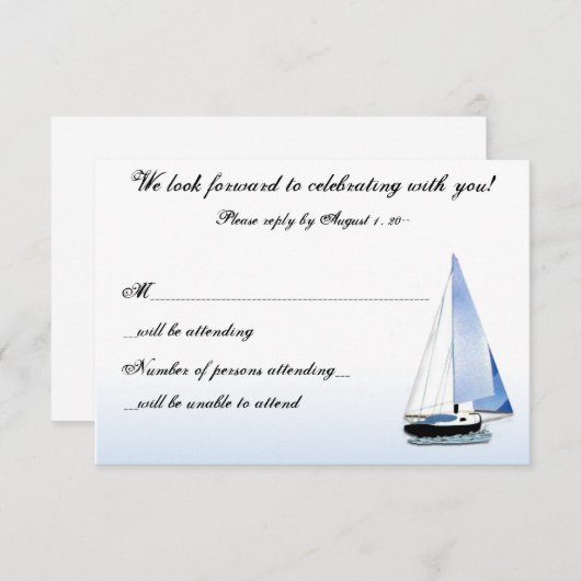 VENT DANS MON VOILE Voilier Voilier RSVP Répondre  (Devant / Derrière)