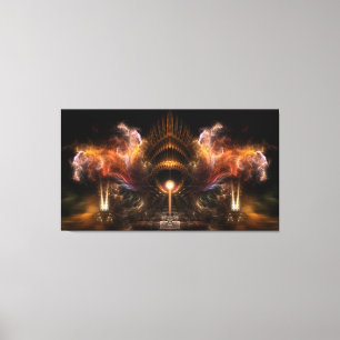 Vent Storm Fractal Art Enveloppé Toile Imprimer