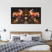 Vent Storm Fractal Art Enveloppé Toile Imprimer (Insitu(Chambre))