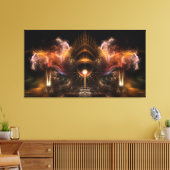 Vent Storm Fractal Art Enveloppé Toile Imprimer (Insitu(Salon))
