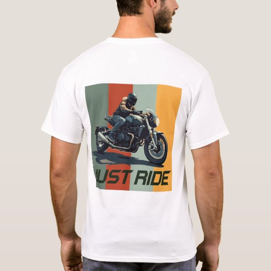 Ventage Motorfiets T-Shirt Design (Achterkant)