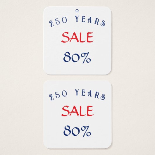 vente 250 ans États-Unis (Devant & derrière)