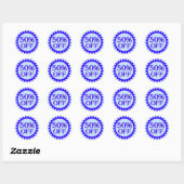 Vente 50 % de stickers blues circle (Feuille)