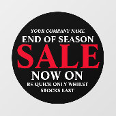 Vente au magasin de détail panneau commercial noir (Feuille)