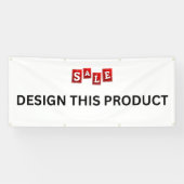 VENTE ! Bannière - 2,5' x 6' - Grommet extérieur a (Horizontal)