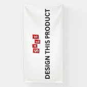 VENTE ! Bannière - 4'x8' - Intérieur - Sur mesure (Verticale)