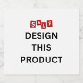 VENTE ! Bouteille de vin mousseux Étiquettes (4x3) (Étiquettes simples)