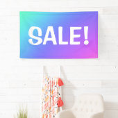 VENTE colorée ! Banderole (En situation)