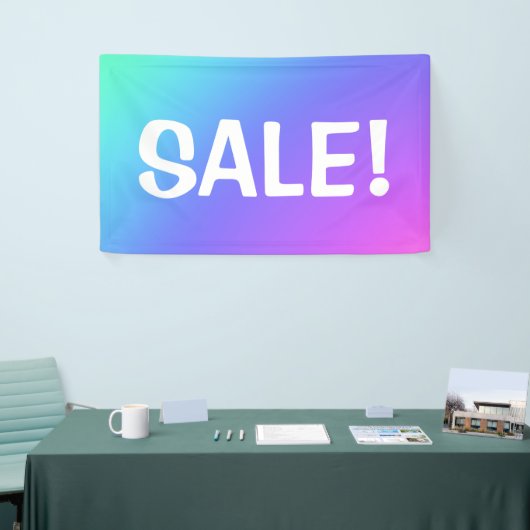 VENTE colorée ! Banderole (Salon professionnel)