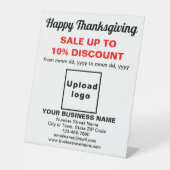 Vente d'action de grâces sur panneau Pedestal blan (Recto)