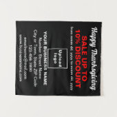 Vente d'action de grâces sur une Tapisserie noire (Devant (Horizontal))
