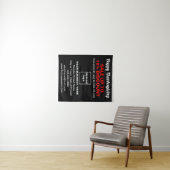 Vente d'action de grâces sur une Tapisserie noire (En situation (horizontale))