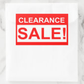 Vente de compensation autocollants rouges (Sac)