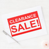 Vente de compensation autocollants rouges (Enveloppe)