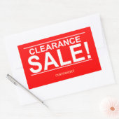 Vente de compensation autocollants rouges (Enveloppe)