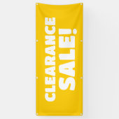 Vente de décharge ! Bannière jaune (Vertical)