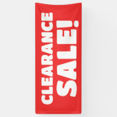 Vente de décharge ! Bannière rouge (Vertical)