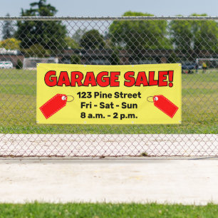 VENTE DE GARAGE SUR MESURE ! Banderole