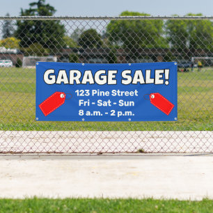 VENTE DE GARAGE SUR MESURE ! Banderole