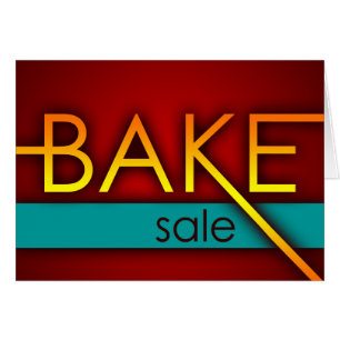 vente de gâteaux (typographique)