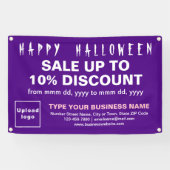 Vente de Halloween d'affaires sur une bannière rec (Horizontal)