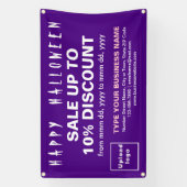 Vente de Halloween d'affaires sur une bannière rec (Verticale)