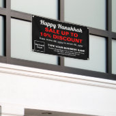 Vente de Hanukkah d'affaires sur une bannière rect (Bâtiment extérieur)