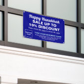 Vente de Hanukkah d'affaires sur une bannière rect (Bâtiment extérieur)