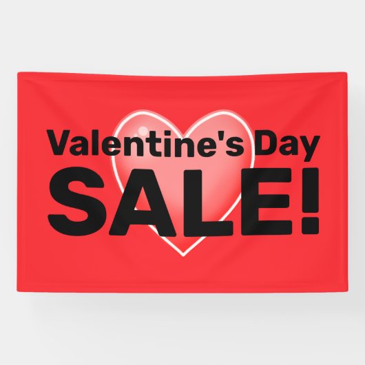 VENTE de la Saint Valentin ! Banderole (Horizontal)