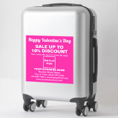 Vente de la Saint-Valentin sur autocollant vinyle (Sur valise)