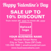 Vente de la Saint-Valentin sur autocollant vinyle (Devant)