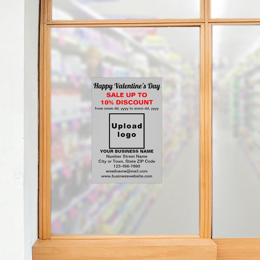 Vente de la Saint-Valentin sur papier photo gris
