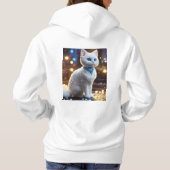 **Vente de logo de chat Sweat - shirt à capuche : (Dos)