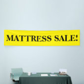 Vente de matelas simple panneau de bannière jaune (Salon professionnel)