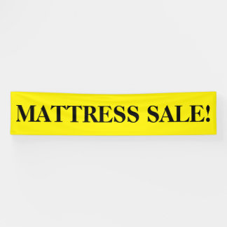 Vente de matelas simple panneau de bannière jaune