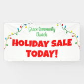 Vente de Noël ! Bannière de Noël personnalisée (Horizontal)