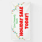 Vente de Noël ! Bannière de Noël personnalisée (Verticale)