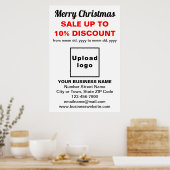 Vente de Noël d'affaires sur affiche blanche (Cuisine)