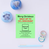 Vente de Noël d'affaires sur le prospectus vert cl (Simple)