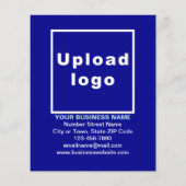 Vente de Noël d'affaires sur prospectus bleu (Dos)