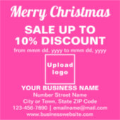 Vente de Noël d'affaires sur Sticker en Vinyl Rose (Devant)